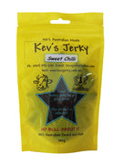 Sweet Chilli 100g Award winning beef jerky bag. Australian beef jerky co made from australian beef and manufactured in central Queensland. aussi beef jerky. With recycable bag. Best beef jerky